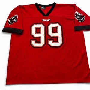 Vintage Tampa Bay Buccaneers Warren Sapp 99 logo athletic football jersey XXL